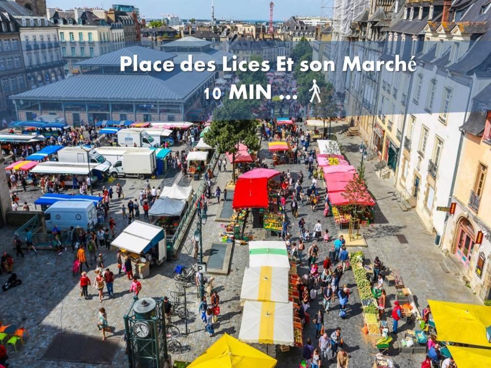 Ty Nid Studio Rennes Hypercentre Hoche-St-Anne Bagian luar foto